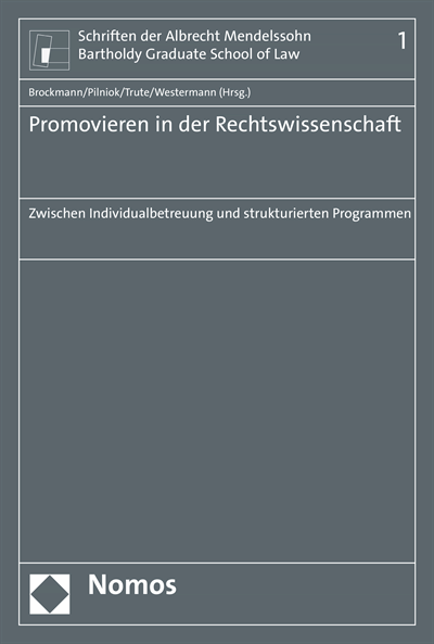 Cover des Buchs: Promovieren in der Rechtswissenschaft