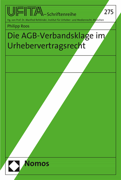Cover des Buchs: Die AGB-Verbandsklage im Urhebervertragsrecht