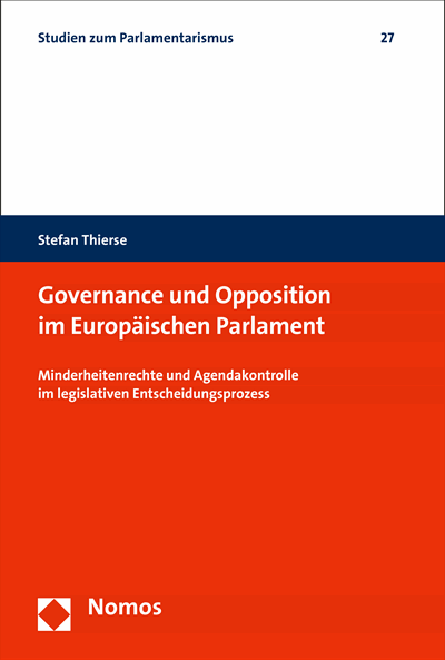 Cover des Buchs: Governance und Opposition im Europäischen Parlament