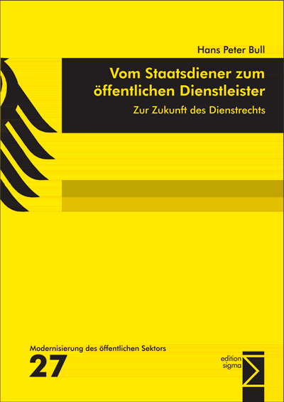 Cover des Buchs: Vom Staatsdiener zum öffentlichen Dienstleister