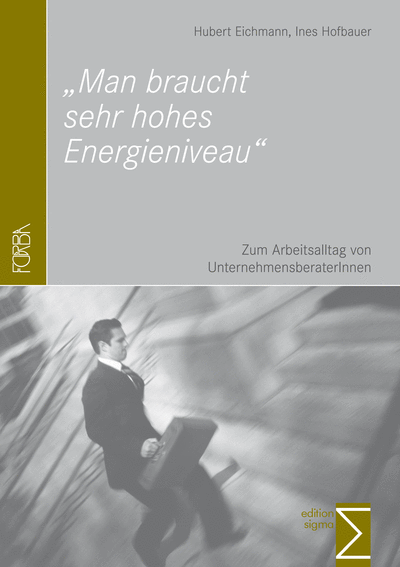 Cover of book: "Man braucht sehr hohes Energieniveau"