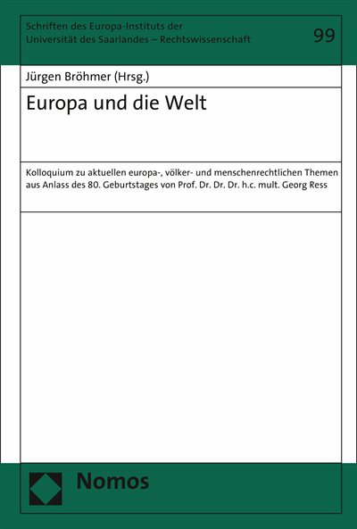 Cover des Buchs: Europa und die Welt