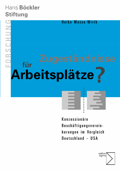 Cover of book: Zugeständnisse für Arbeitsplätze?