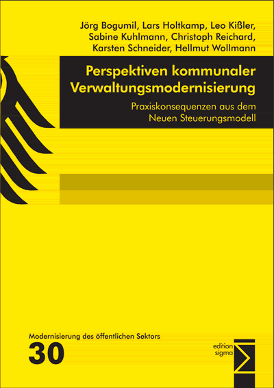 Cover des Buchs: Perspektiven kommunaler Verwaltungsmodernisierung