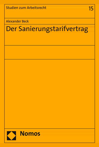 Cover des Buchs: Der Sanierungstarifvertrag