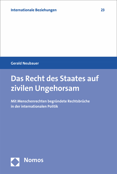 Cover des Buchs: Das Recht des Staates auf zivilen Ungehorsam