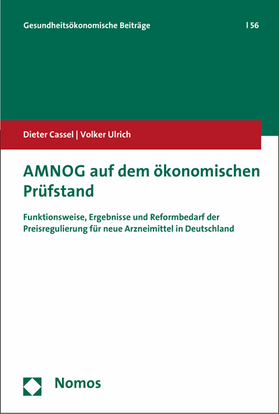 Cover of book: AMNOG auf dem ökonomischen Prüfstand