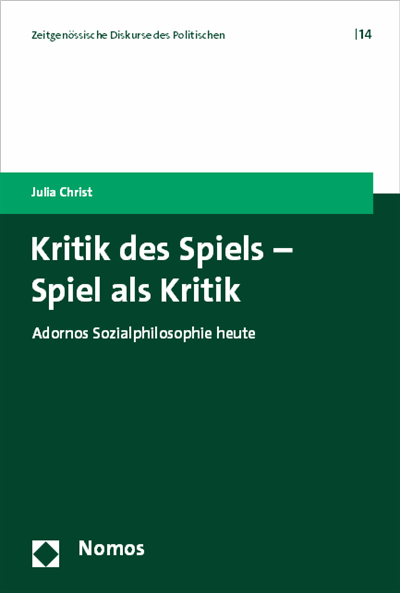 Cover des Buchs: Kritik des Spiels - Spiel als Kritik