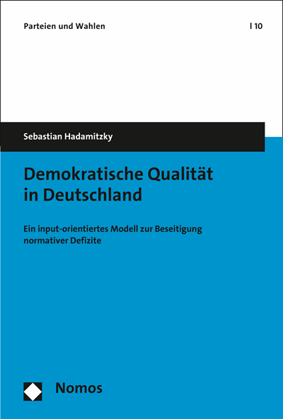 Cover des Buchs: Demokratische Qualität in Deutschland