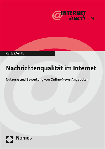 Cover des Buchs: Nachrichtenqualität im Internet
