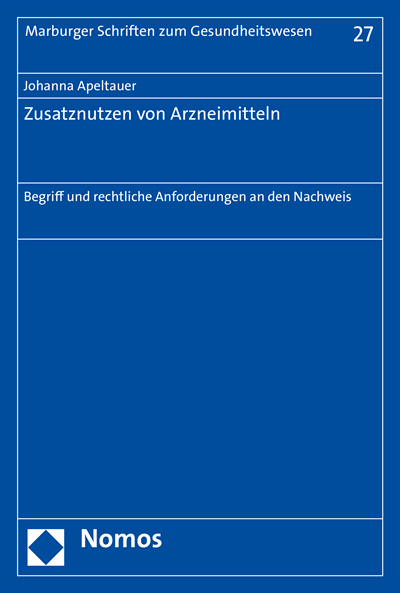 Cover des Buchs: Zusatznutzen von Arzneimitteln