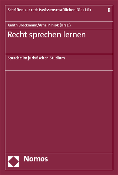 Cover des Buchs: Recht sprechen lernen