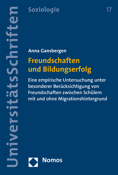 Cover des Buchs: Freundschaften und Bildungserfolg