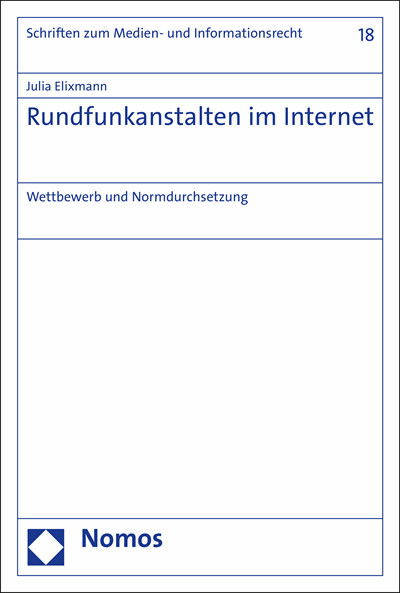 Cover des Buchs: Rundfunkanstalten im Internet