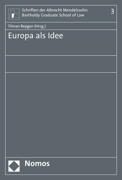 Cover des Buchs: Europa als Idee