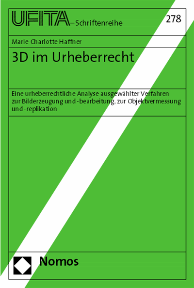 Cover des Buchs: 3D im Urheberrecht