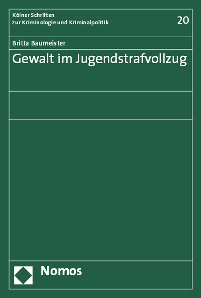 Cover des Buchs: Gewalt im Jugendstrafvollzug