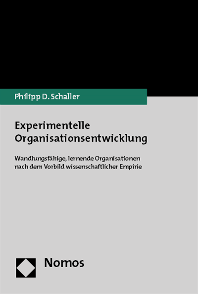 Cover of book: Experimentelle Organisationsentwicklung