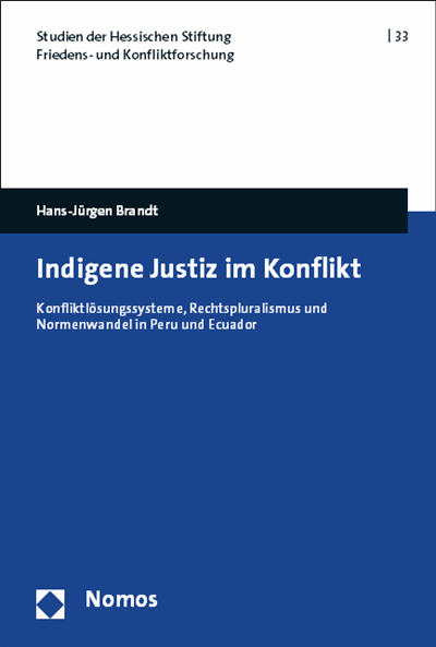 Cover des Buchs: Indigene Justiz im Konflikt