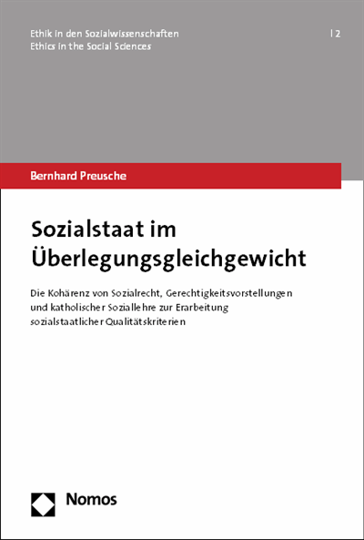 Cover des Buchs: Sozialstaat im Überlegungsgleichgewicht