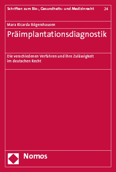 Cover des Buchs: Präimplantationsdiagnostik