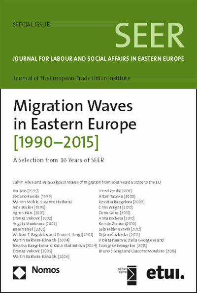 Cover des Buchs: Migration Waves in Eastern Europe [1990-2015] 