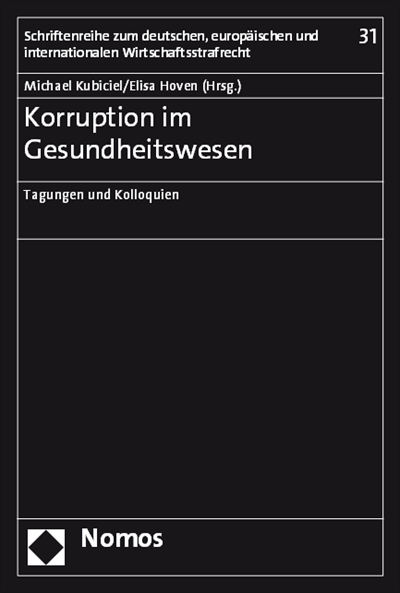 Cover des Buchs: Korruption im Gesundheitswesen