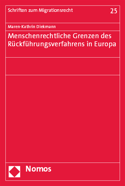 Cover of book: Menschenrechtliche Grenzen des Rückführungsverfahrens in Europa