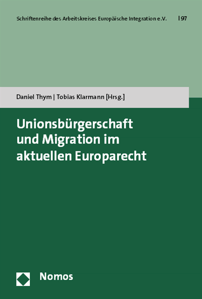 Cover des Buchs: Unionsbürgerschaft und Migration im aktuellen Europarecht