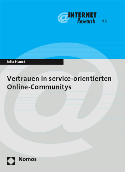 Cover des Buchs: Vertrauen in service-orientierten Online-Communitys