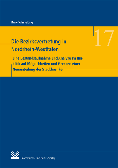Cover des Buchs: Die Bezirksvertretung in Nordrhein-Westfalen
