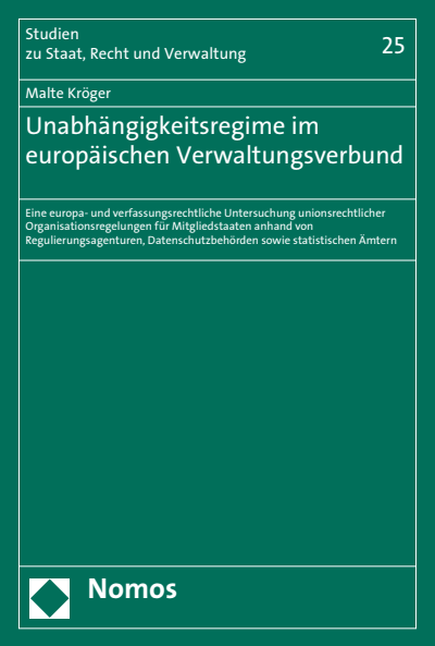 Cover des Buchs: Unabhängigkeitsregime im europäischen Verwaltungsverbund