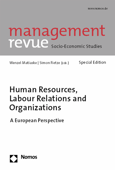 Cover des Buchs: Human Resources, Labour Relations and Organizations
