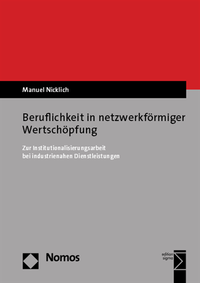 Cover of book: Beruflichkeit in netzwerkförmiger Wertschöpfung