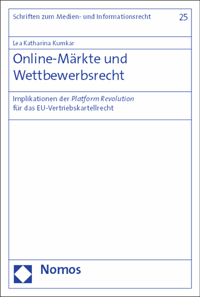 Cover des Buchs: Online-Märkte und Wettbewerbsrecht