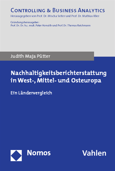 Cover des Buchs: Nachhaltigkeitsberichterstattung in West-, Mittel- und Osteuropa