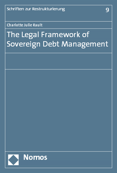 Cover des Buchs: The Legal Framework of Sovereign Debt Management