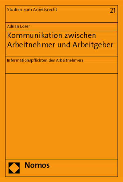 Cover des Buchs: Kommunikation zwischen Arbeitnehmer und Arbeitgeber