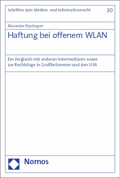 Cover des Buchs: Haftung bei offenem WLAN