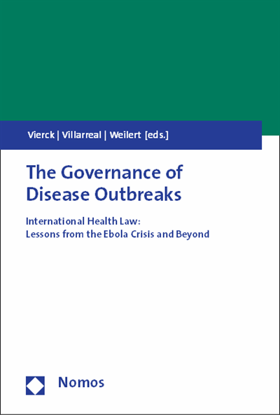 Cover of book: The Governance of Disease Outbreaks