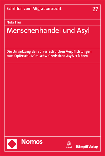 Cover of book: Menschenhandel und Asyl
