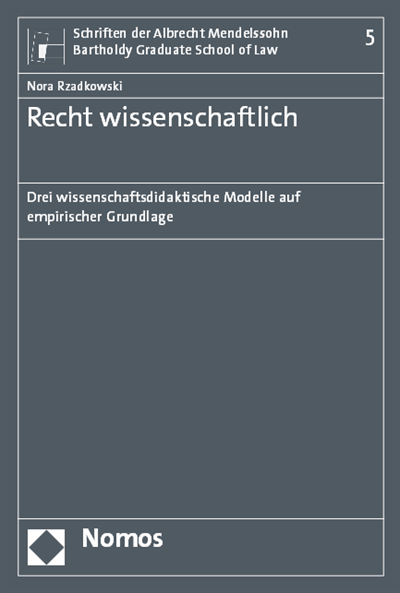 Cover des Buchs: Recht wissenschaftlich
