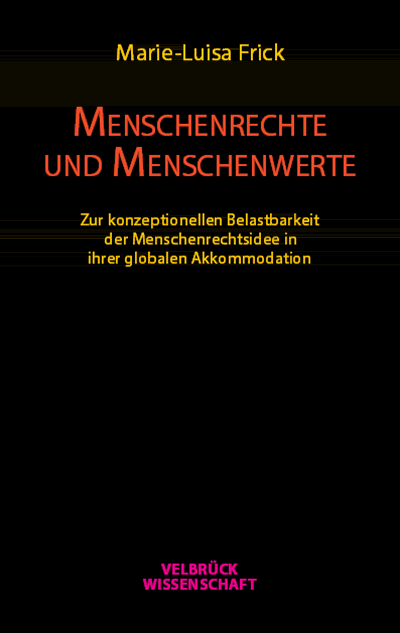 Cover des Buchs: Menschenrechte und Menschenwerte