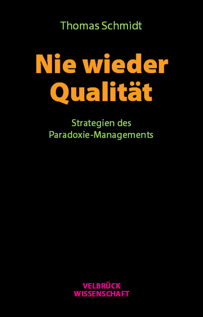 Cover des Buchs: Nie wieder Qualität