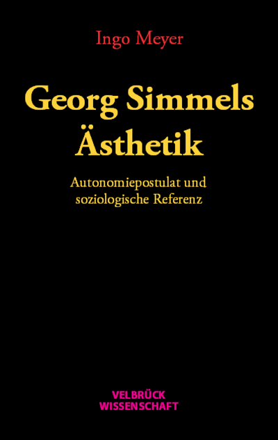 Cover des Buchs: Georg Simmels Ästhetik