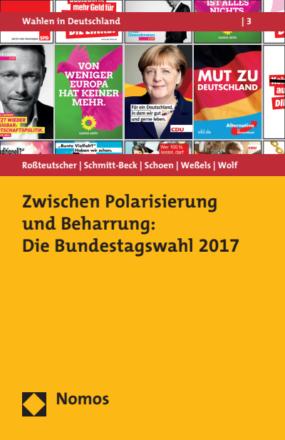 Cover des Buchs: Zwischen Polarisierung und Beharrung: Die Bundestagswahl 2017