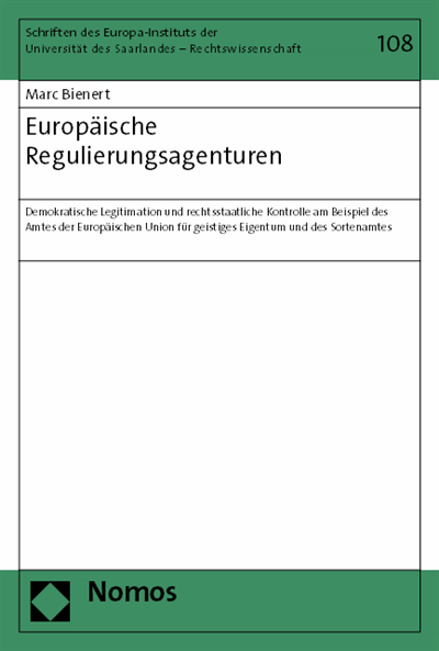 Cover of book: Europäische Regulierungsagenturen
