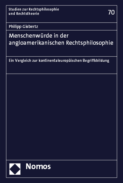 Cover of book: Menschenwürde in der angloamerikanischen Rechtsphilosophie