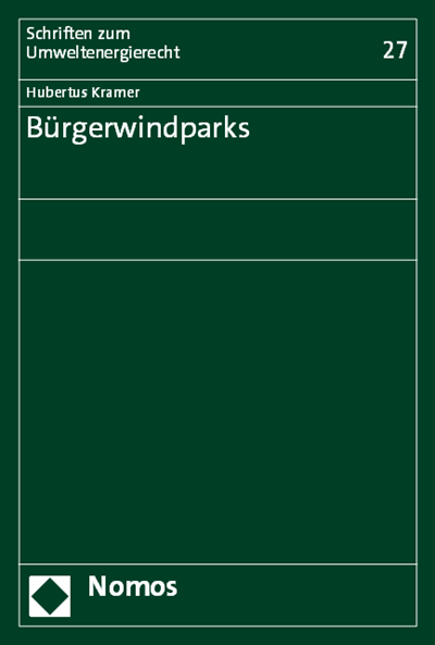 Cover of book: Bürgerwindparks