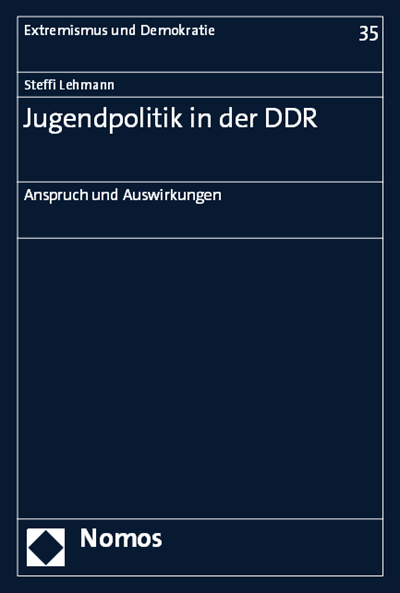 Cover des Buchs: Jugendpolitik in der DDR